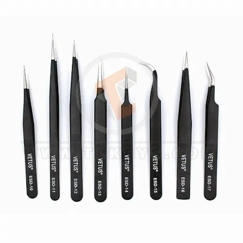 HRC40 Selected Professional Tool Tweezer ESD-10 11 12 13 14 15 16 17 - Tool Set maintenance tools