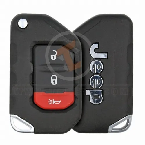 Genuine Jeep Wrangler Unlimited Flip Key Remote 2018 2020 P/N: 68416782AB Remote Type Flip Key Remote